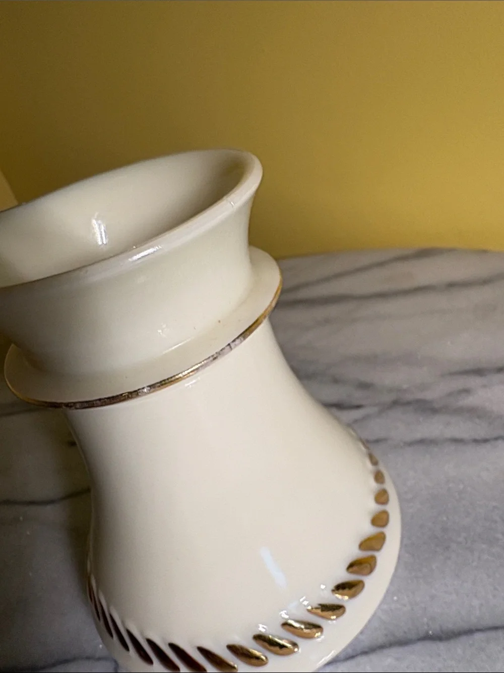 Vintage Wheatonware creamer made from ivory custard glass